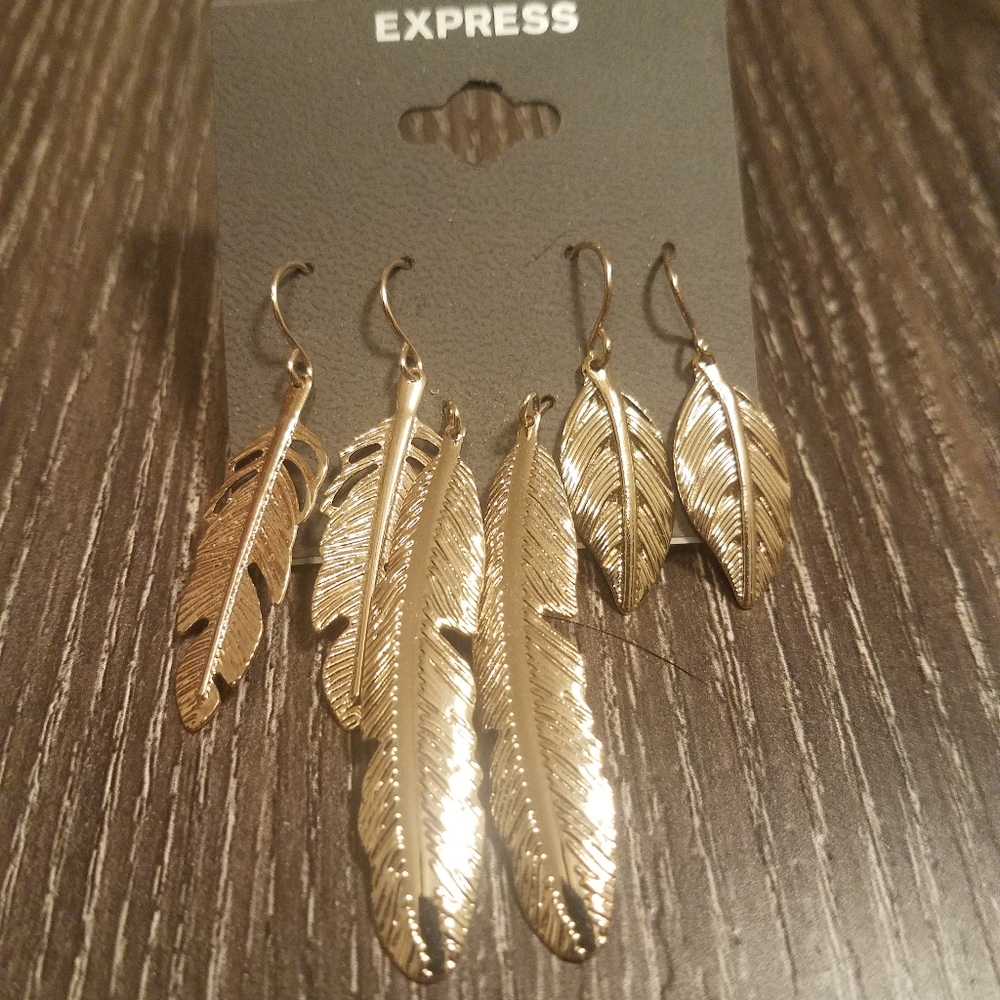 Feather earrings